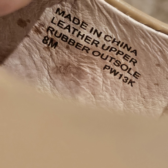 Michael Kors Beige Light Brown Patent Leather Heels Sz 8 - Picture 10 of 11